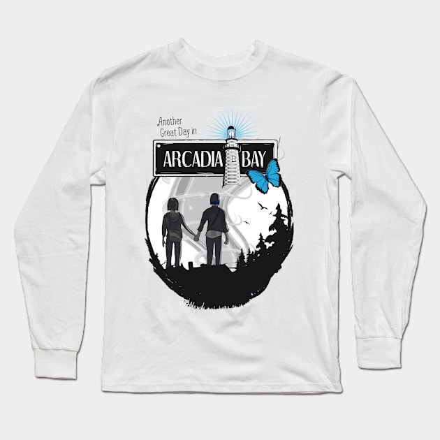 Life Is Strange Arcadia Bay Long Sleeve T-Shirt by GualdaTrazos